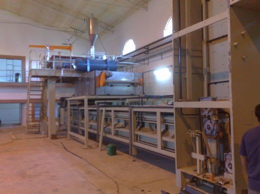 Linha industrial instalada